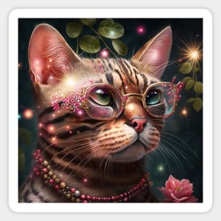 Visionary Bengal Cat Sticker